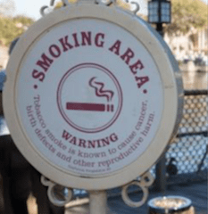 disney parks smoking