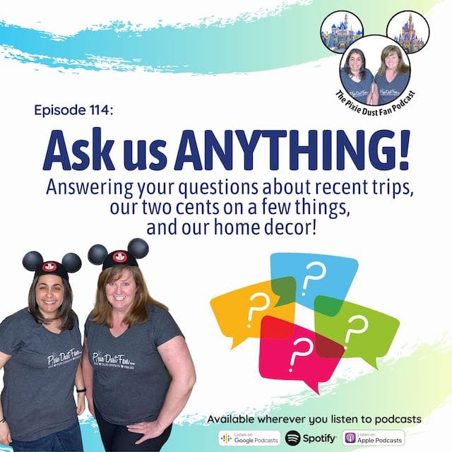 Podcast 114 – Answering your questions about our recent trips, opinions and our home decor!