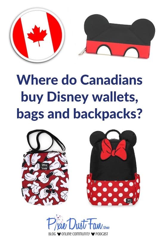 Where To Buy Disney Bags, Wallets and Backpacks in Canada