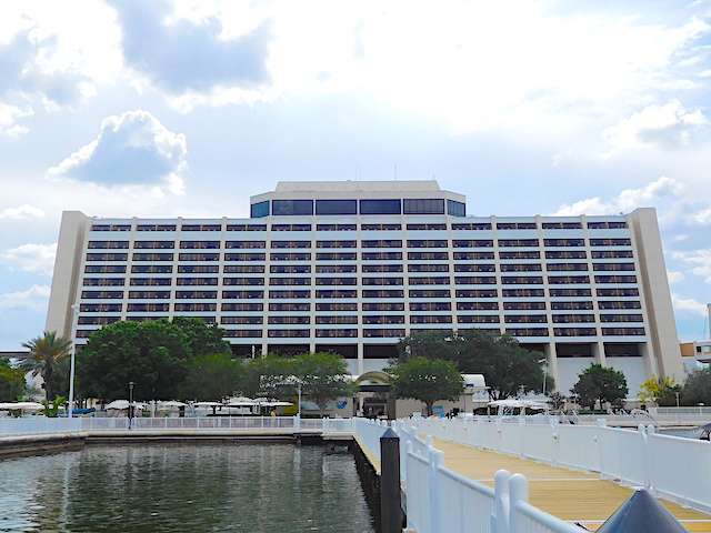 Contemporary Resort from the water