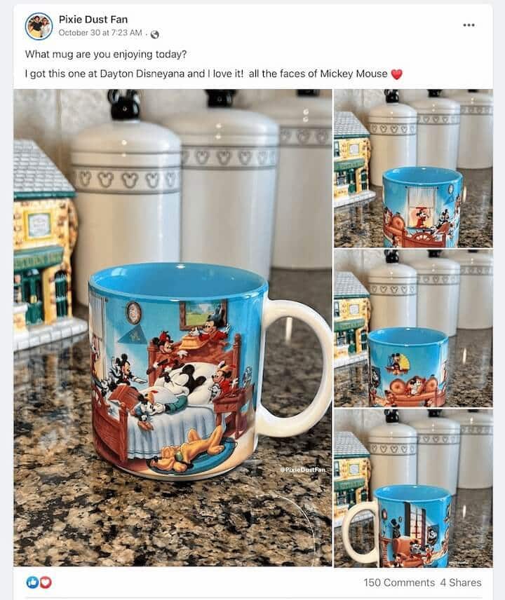 Disney Mickey Mouse mug Pixie Dust Fan