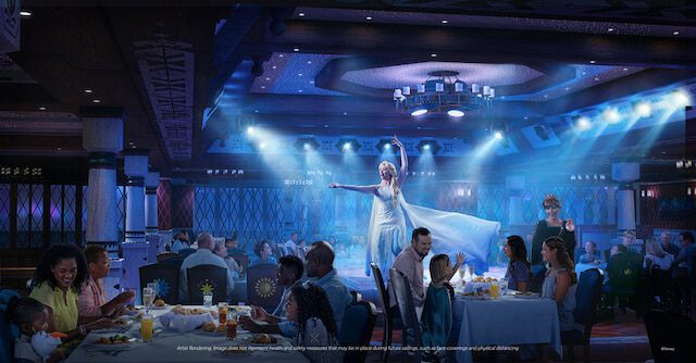 Frozen dining on the Disney Wish Cruise