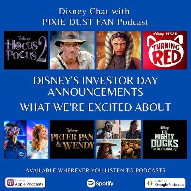 Podcast 75 – Our Thoughts About Disney’s Investor Day Announcements